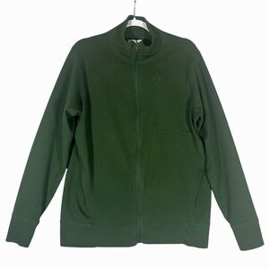 Pact Organic Cotton Full Zip Sweatshirt Jacket Men's Sz L Green Sustainable Eco